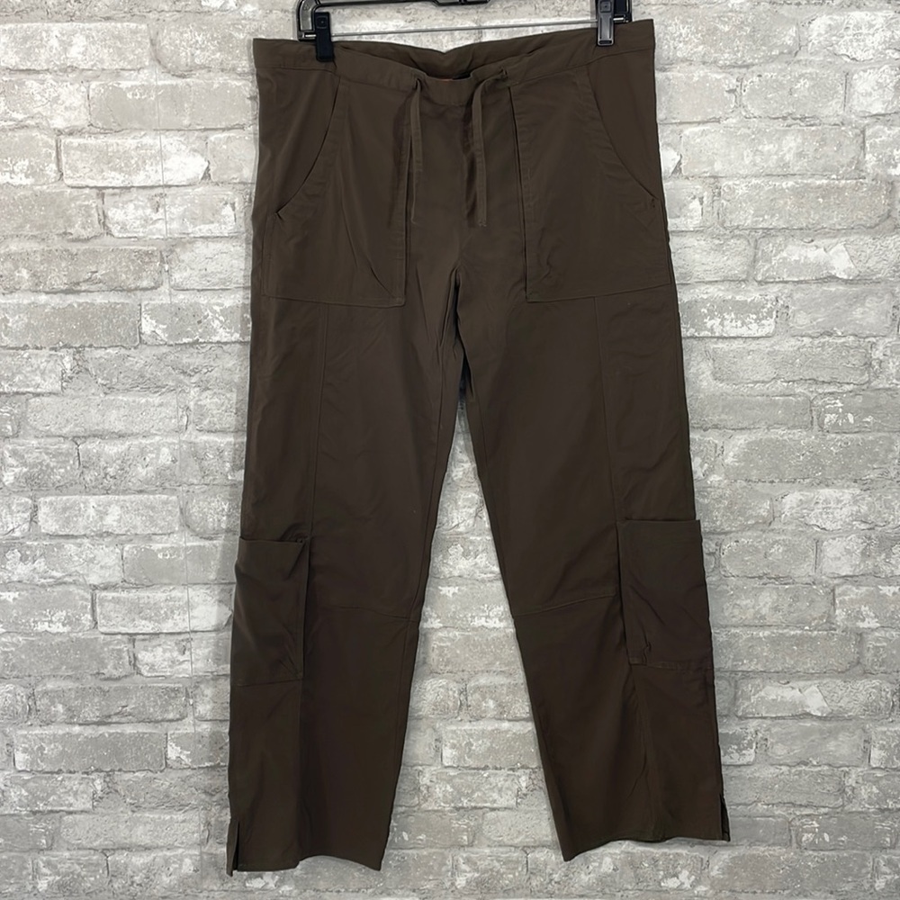 Lucy Brown Nylon Cargo Pants